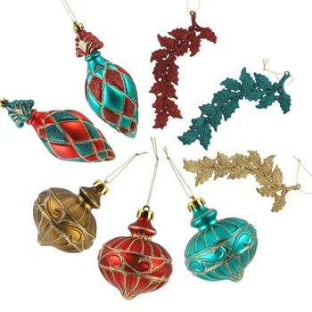 

1 Set Durable Decorative Lightweight Ball Hanging Deccor Christmas Tree Pendant Christmas Ball Pendants Shop