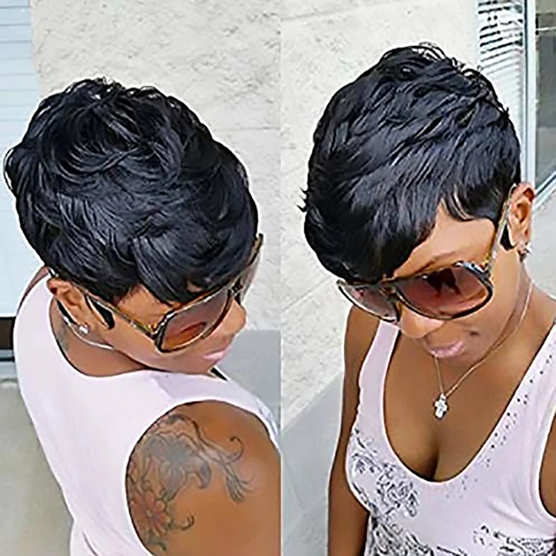 HAIRJOY Synthetic Hair Women Short Curly African American  Wig