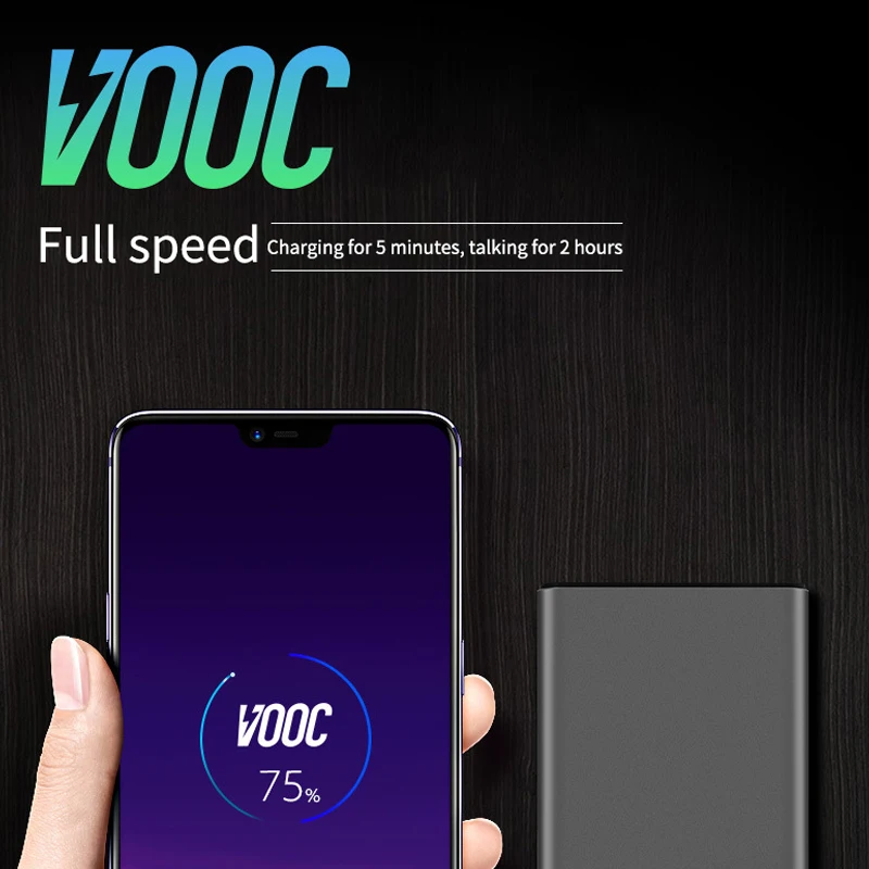 10000 мАч Внешний аккумулятор 5 в 4A Vooc Dash зарядное устройство Внешний аккумулятор для Oneplus 7T Pro 5T 6T Oppo Find X R17 R15 Быстрая зарядка внешний аккумулятор