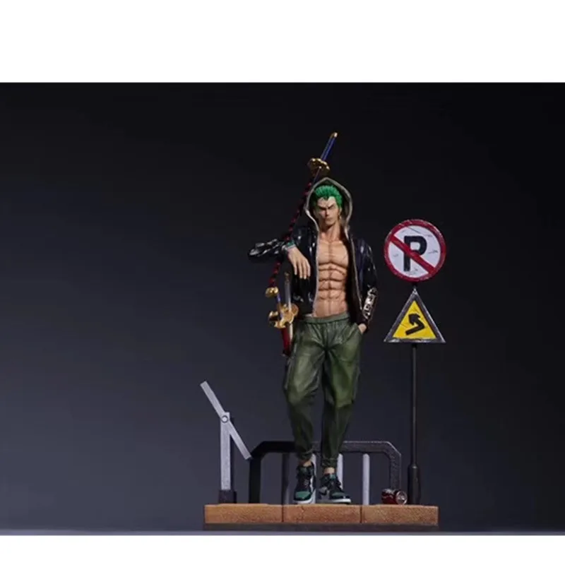 

Anime ONE PIECE Roronoa Zoro Street Trends statue The straw hat Pirates PVC Action Figure Collection Model Toy B47