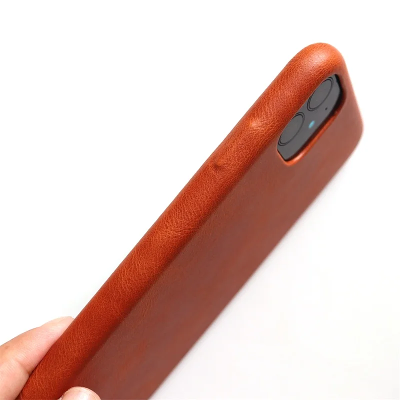Винтажный чехол из натуральной кожи для iPhone 11 Pro Max, деловой стиль, модный, роскошный, анти-осенний, ультра тонкая задняя Сумка, чехол для iPhone 11 Pro