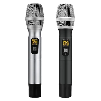 

UHF 25 Channel Handheld Wireless microphone with Mini Receiver 1/4 inch Output for Stage/Karaoke/Church/Party/Business Meeting