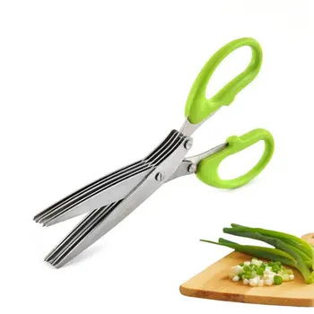 

20pcs stainless steel kitchen Chopped scallions scissors cut office shredding DIY craft scissors NO360