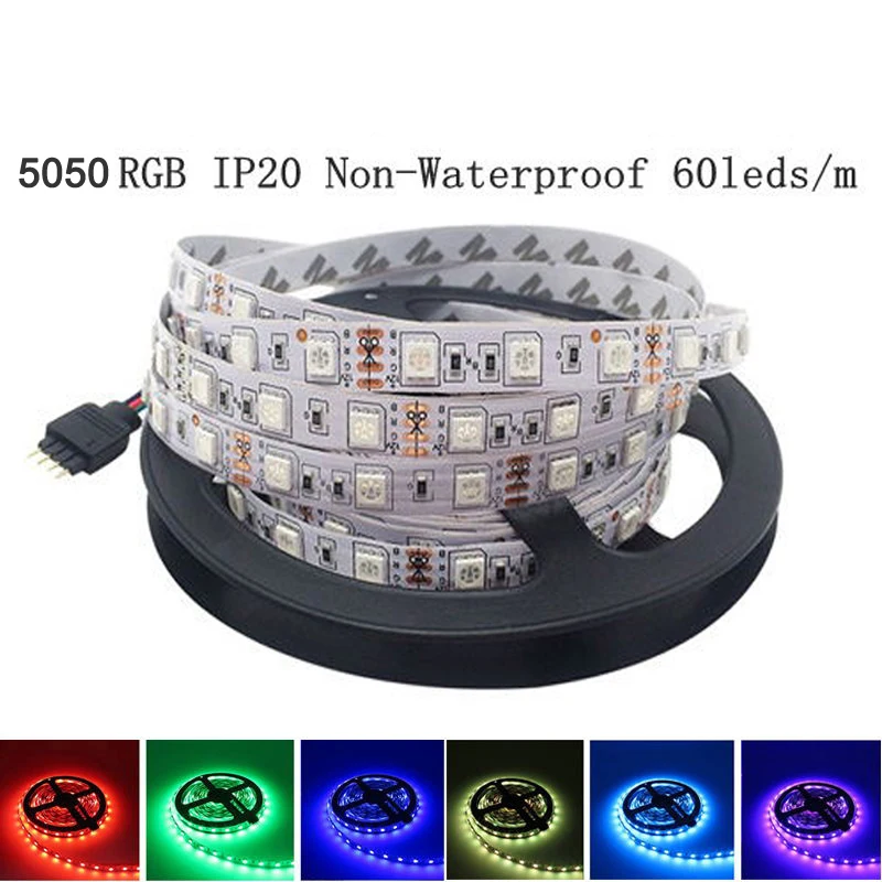 Гибкая СВЕТОДИОДНАЯ лента SMD 5050 2835 12 В 5 м светодиодов постоянного тока