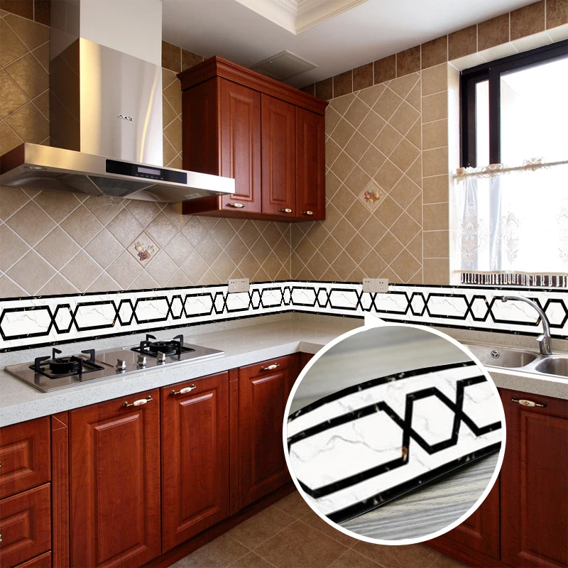 Водонепроницаемый самоклеющиеся обои с геометрическим узором для гостиной, ванной, кухни, пола, плинтуса, наклейка на стену