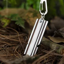 Двухтрубный высокочастотный свисток из нержавеющей стали, тренировочный свисток для выживания на открытом воздухе, спасательный свисток, оборудование для детей на открытом воздухе, Survi