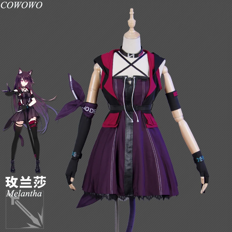 Аниме! Игра Arknights Guard Melantha боевой костюм милое платье Униформа карнавальный