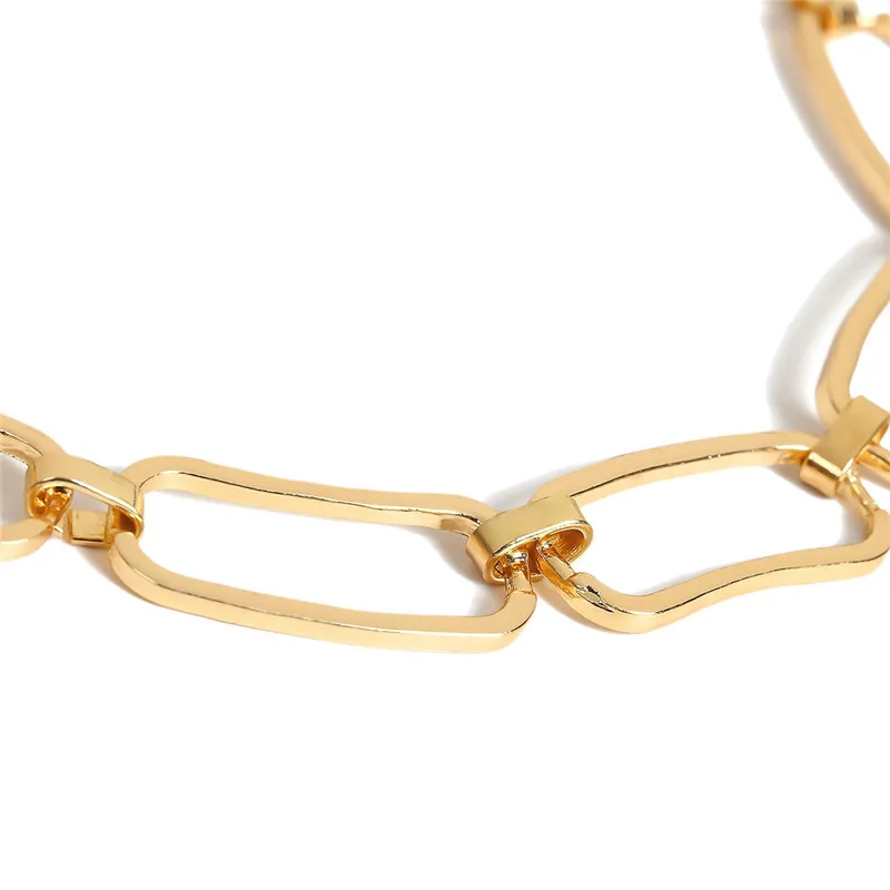Винтажное ожерелье-чокер в стиле панк, кубинское ожерелье, эффектное ожерелье в стиле хип-хоп, большая массивная золотая толстая цепочка, цепочки на шею, женские макси ювелирные изделия