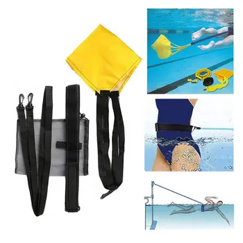 

3m Adjustable Adult Kids Swimming Bungee Exerciser Leash Training Hip Swim Belt Cord Safety Swimming Pool Accessories