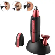 Мужской портативный моющийся многофункциональный электрический триммер для волос в носу домашний AA аккумулятор(не входит в комплект