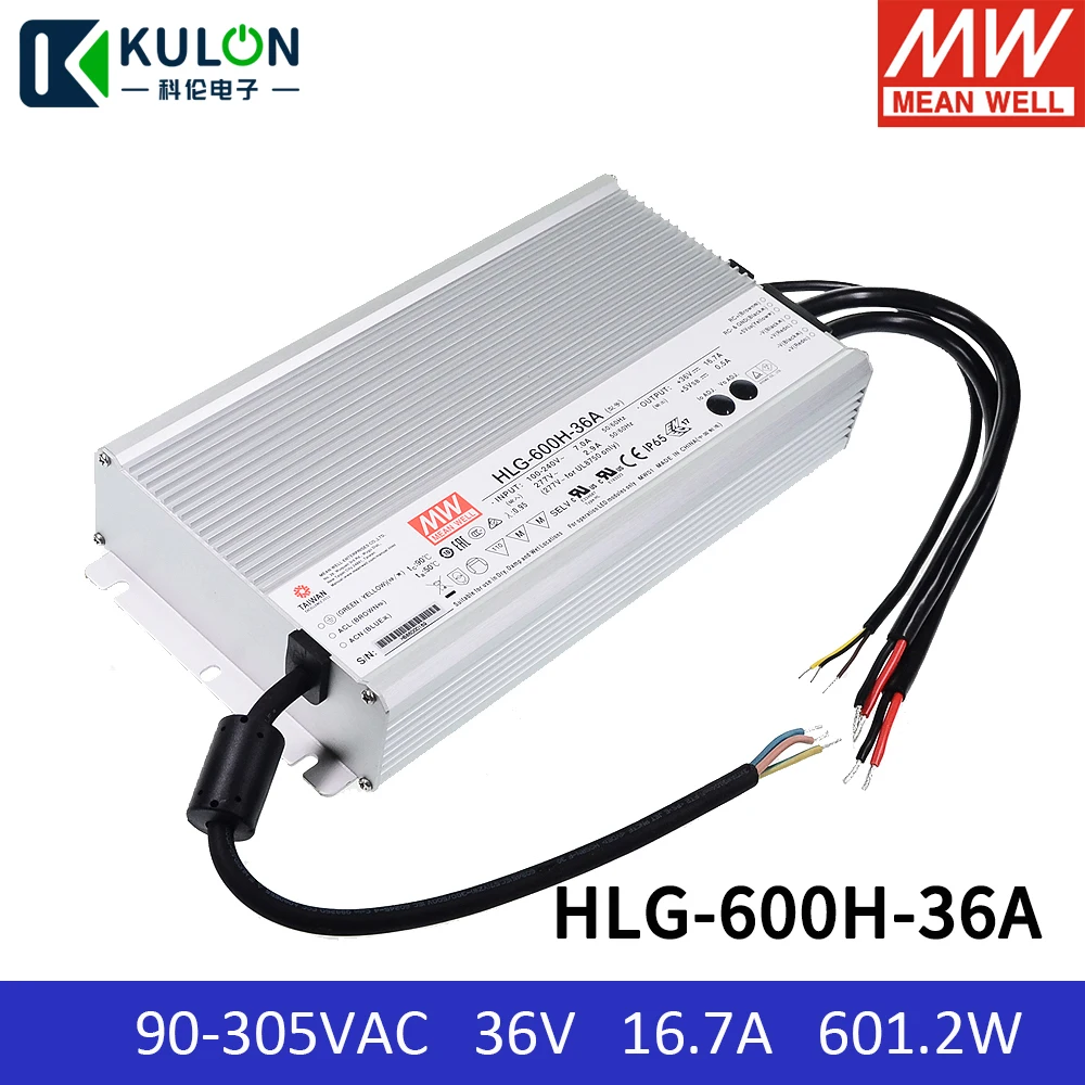 Mean Well HLG-40H-30B 30V 1.34A 40.2W Single Output Switching LED Power Supply with PFC PowerNex