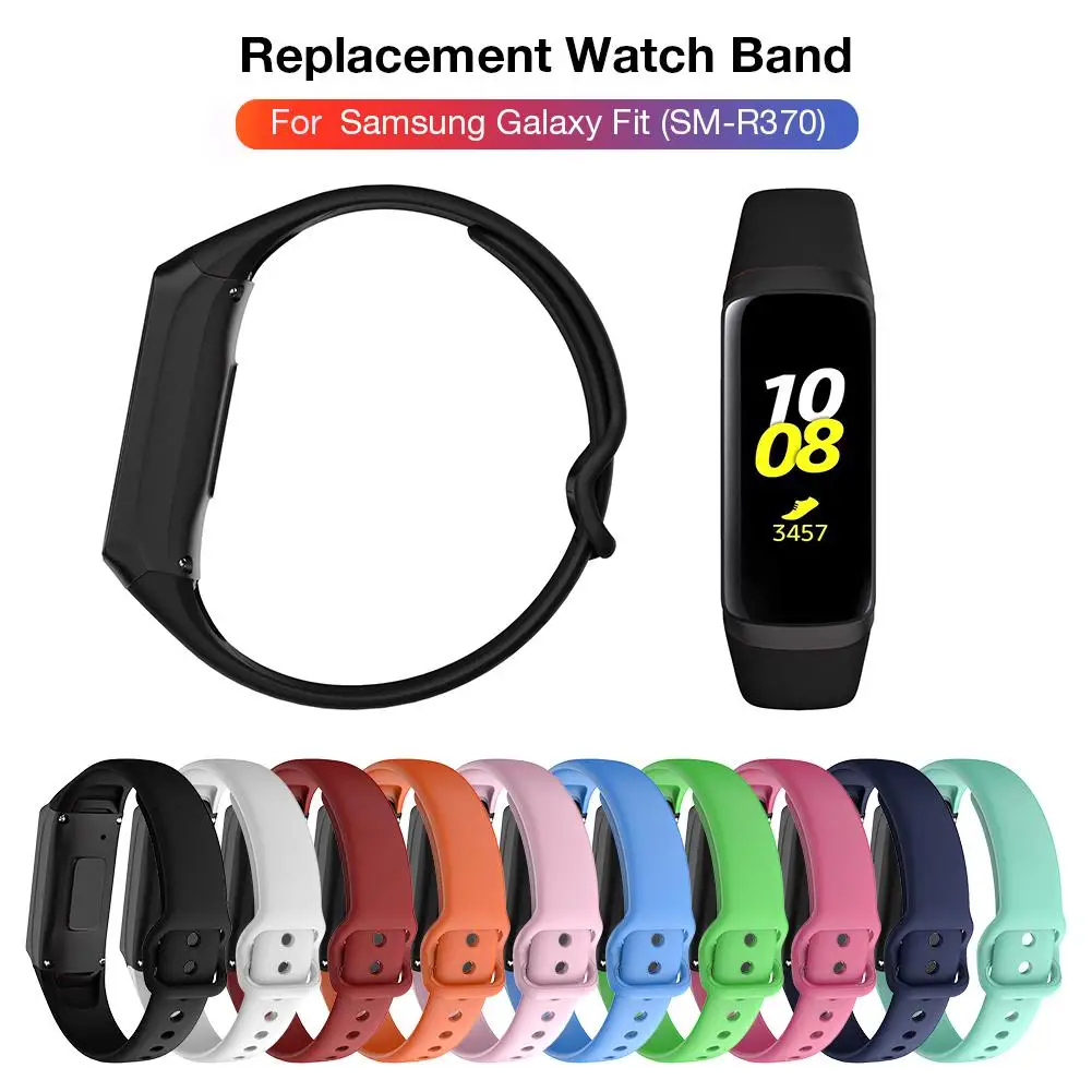 Силиконовый ремешок для спортивных часов браслет петля для samsung Galaxy Fit SM-R370 многоцветный для ремешка часов