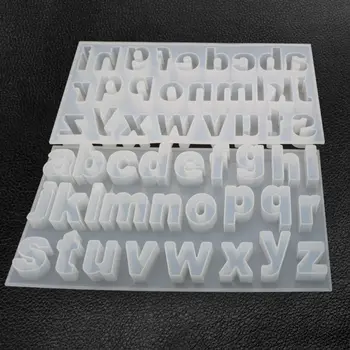 

Creative DIY Crystal Epoxy Mold Lowercase Letter Molds Jewelry Making Mould