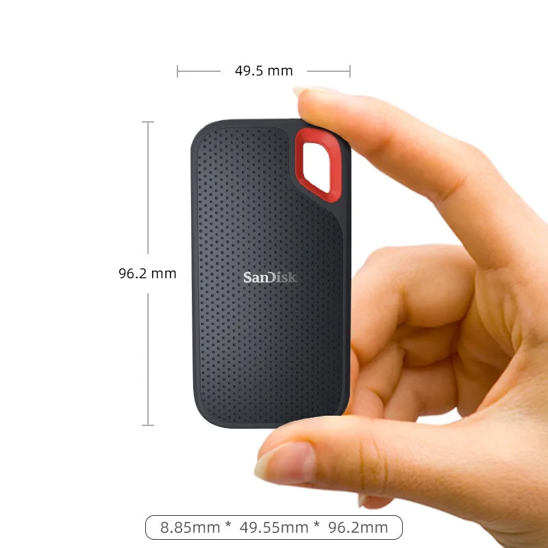 Review SanDisk SSD USB 3.1 Type C 1TB 2TB  500GB External Solid State Disk 500M/S external hard drive for Laptop camera or server