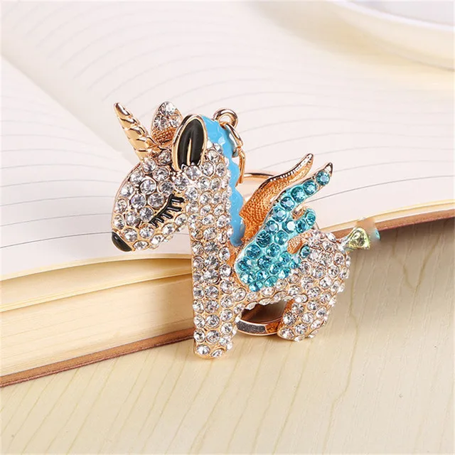 Portachiavi Donna A Forma Di Borsetta In Cristallo E Strass - Ciondolo Decorativo Argento - 2