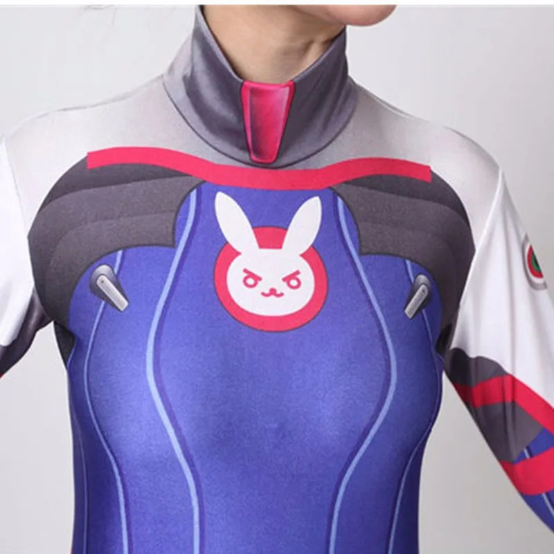 Игры Ow Dva карнавальный костюм дамы женская одежда спандекс облегающий на