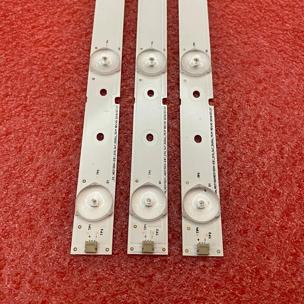 

3 PCS/lot 7LED 590mm LED backlight strip for NS-32D511NA15 Hisense 32 HD315DH-E81 B21 010_3x7_3030c HE32NME9UX4012406497 E25784