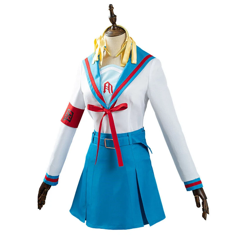 The Melancholy of Haruhi Suzumiya-Inspired Haruhi Suzumiya School Uniform Costume for Women (Unofficial)