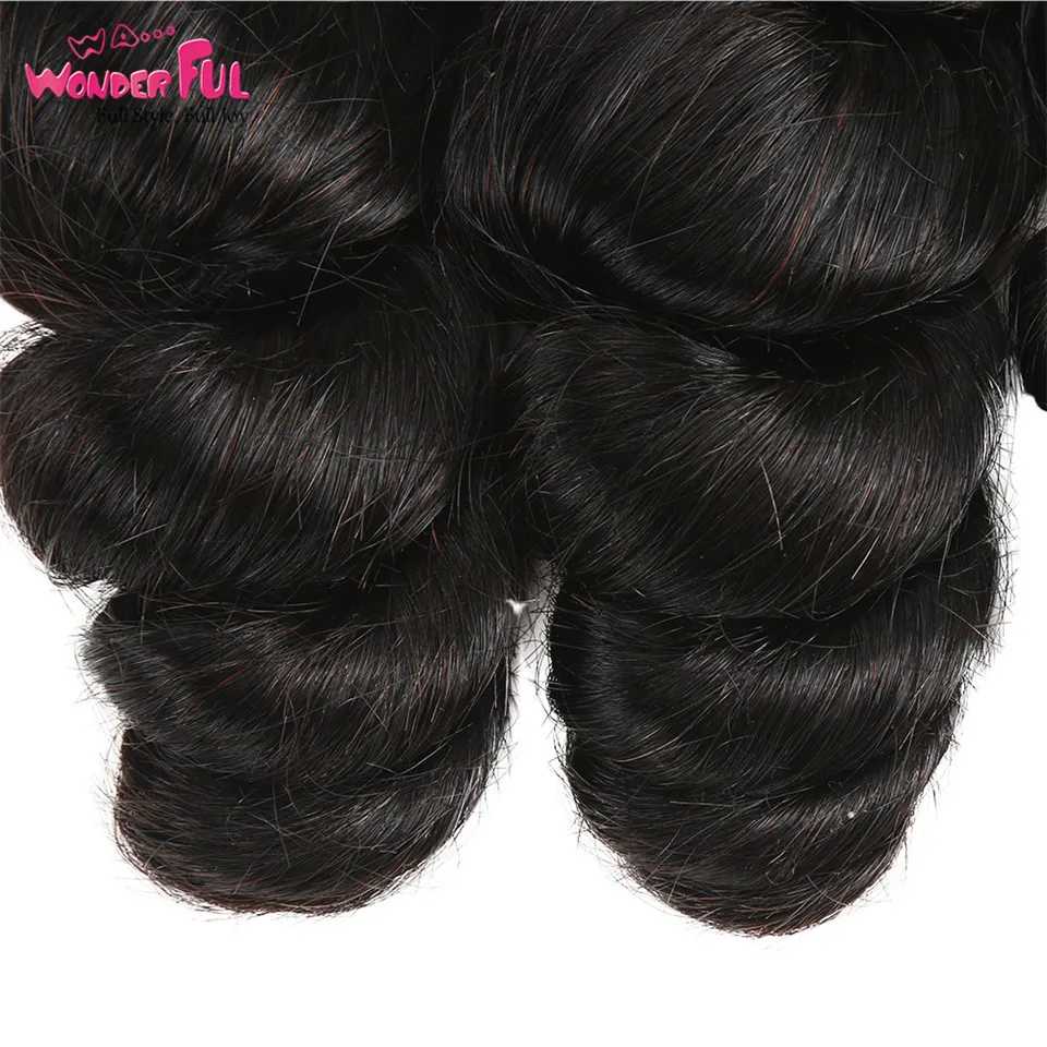 Best Wholesale Brazilian Loose Wave Bundles Natural Color Cheap Hair Weave Extensions 100% Human Hair Bundles 10-28 Inch Wet And Wavy 4