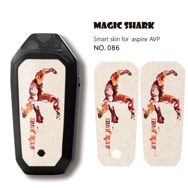 Magic Shark Iron Man Batman Hulk Super Spider Marvel Avengers Cover Film Sticker Case Skin for Aspire AVP AIO | Мобильные телефоны