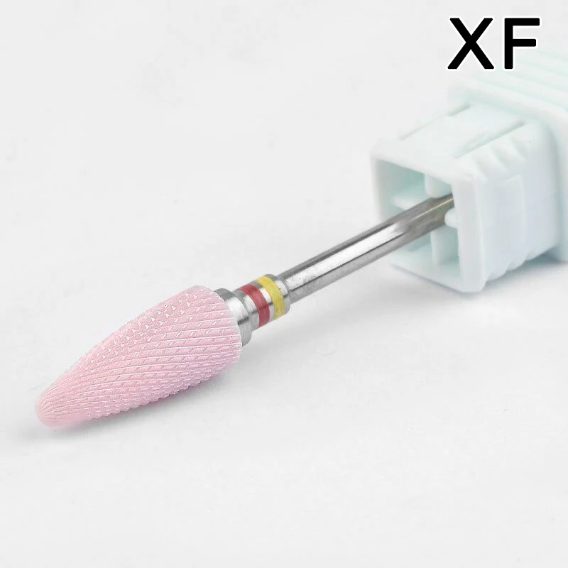 XF Женская девочка керамические ногтей шлифовальная дрель бит электрическая маникюрная мельница наконечник для дома Профессиональный высокого качества M3 - Цвет: XF