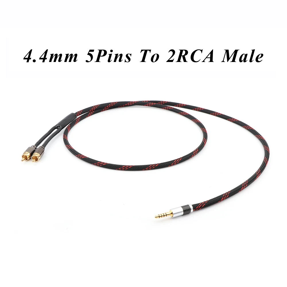 Yter 4 мм на 2 RCA баланса Замена Auido обновленный кабель Шнур звуковой кабель|Кабели VGA|