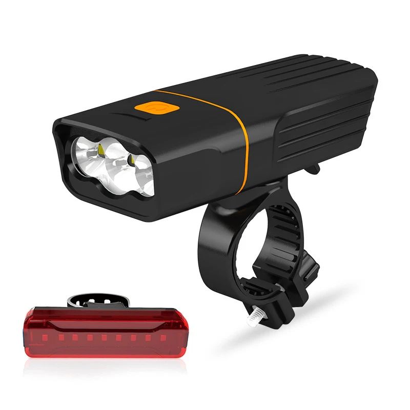 New 1000 Lumens LED Front USB Bicycle Light XM-L 3T6 LED Bike Light Built In 18650 Battery Aluminum Alloy Cycling Light