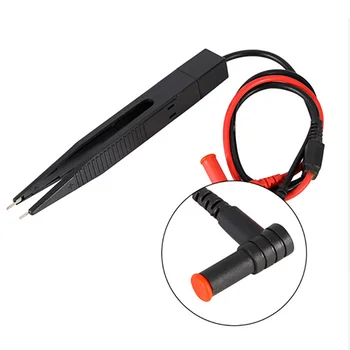 

For Resistor Multimeter SMD Test Clip Meter Probe for Capacitor Comfort grip Inductor Tweezers
