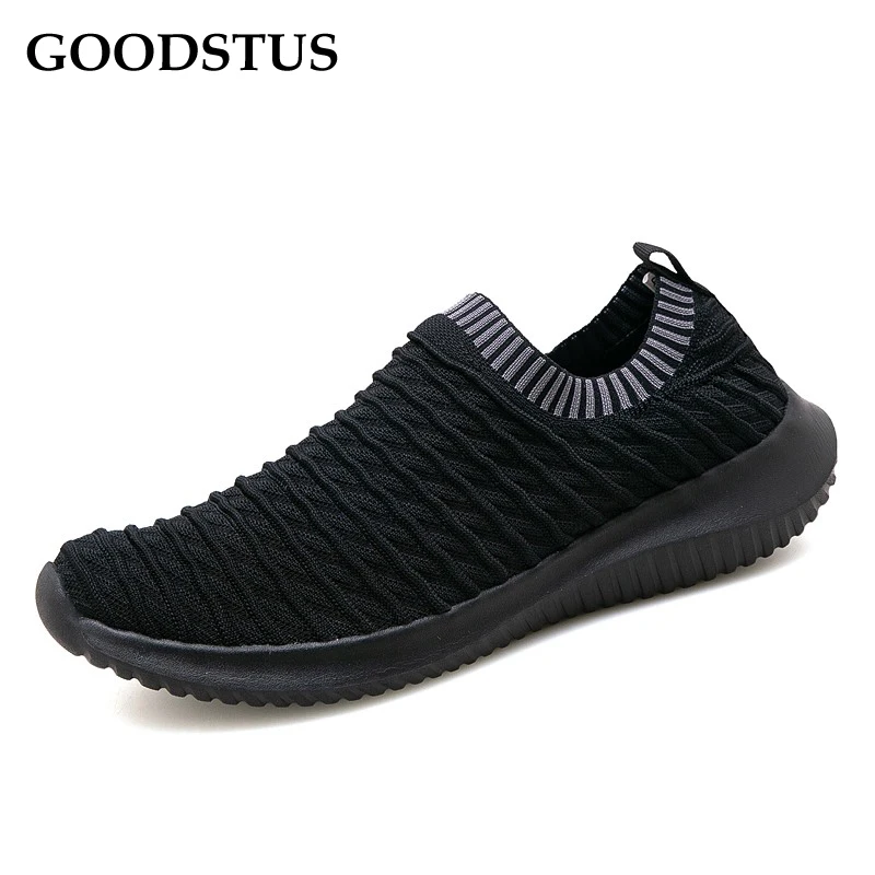 

GOODSTUS Men Slip-On Sneaker Mesh Breathbale Thick Bottom Confortable Lightweight Great Quality New Fashion Couple Casual Shoes