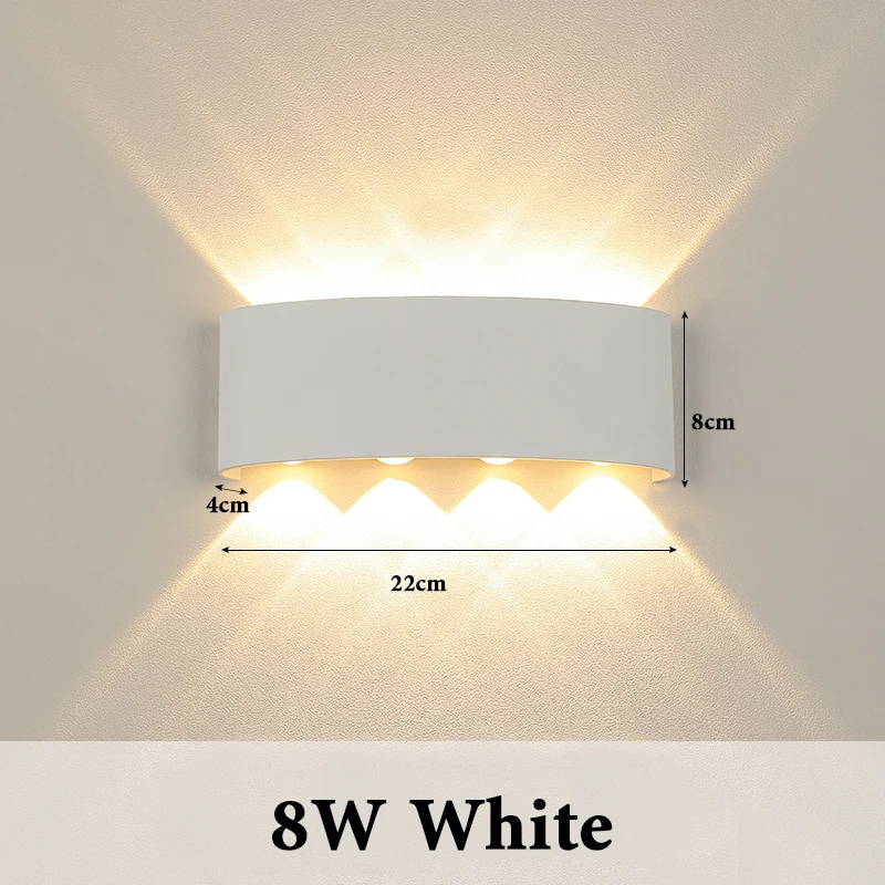 thumbnail image 1 of Lámpara de pared nórdica, aplique de pared LED impermeable, lámpara de pared interior, accesorio de iluminación de 220 V y 110 V para baño, decoración del hogar, 1 of 5