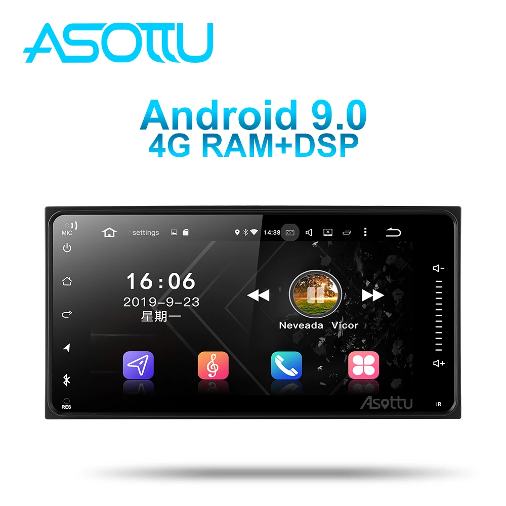 Asottu TO604 android 9 0 PX6 автомобильный dvd gps навигатор для Toyota Avalon AVanza Celica camry corolla