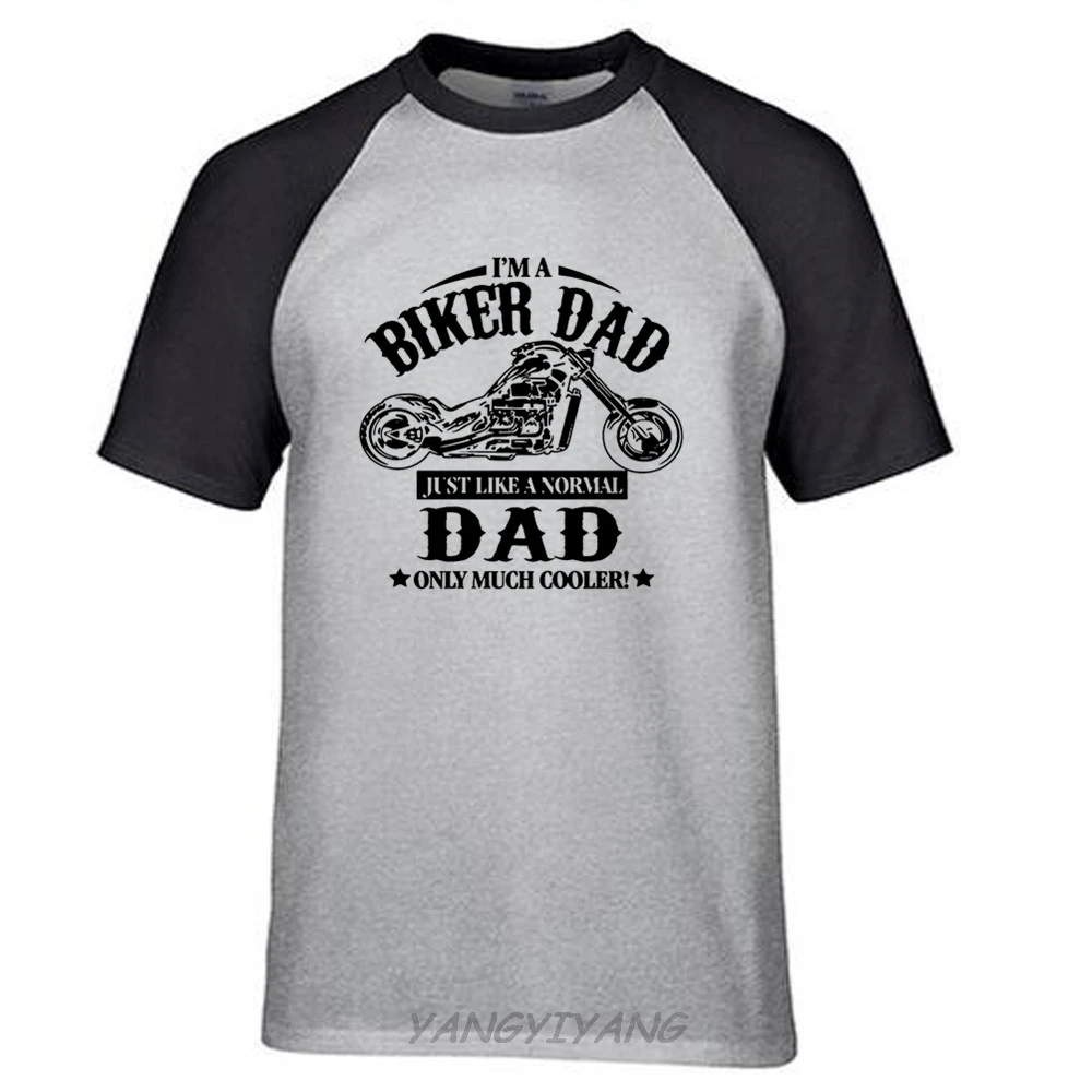 Cool Men T-shirt Biker Dad Mens Motorcycle T Shirt- Christmas Gift for Dad ringer t