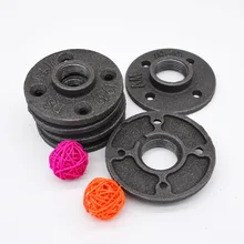 Напрямую от производителя Винтажный промышленный Стиль Литой стальной фланец основание стенка 4 разделенное сиденье крюк фланец кусок основание DN20