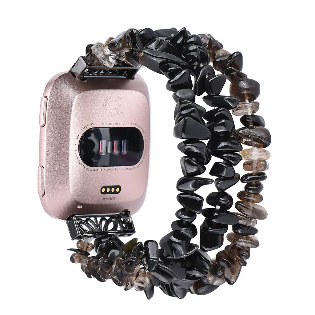 Браслет Смарт-браслет аксессуары для часов мода Замена кристалл металлический ремешок для часов Ремешок Для Fitbit Versa ремешок