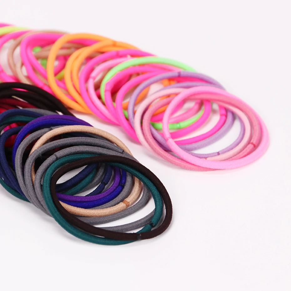 

50PCS New High Elastic Bands Hair Holder Rubber Bands Hair Elastic Accessories Girl Women Tie Gum
