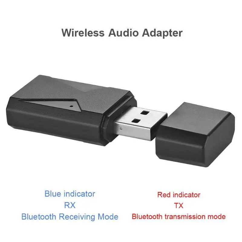 X01 USB 2 в 1 Bluetooth 5,0 аудио передатчик aux-приемник беспроводной адаптер 10 м Рабочий диапазон для ТВ/автомобиля Встроенный микрофон