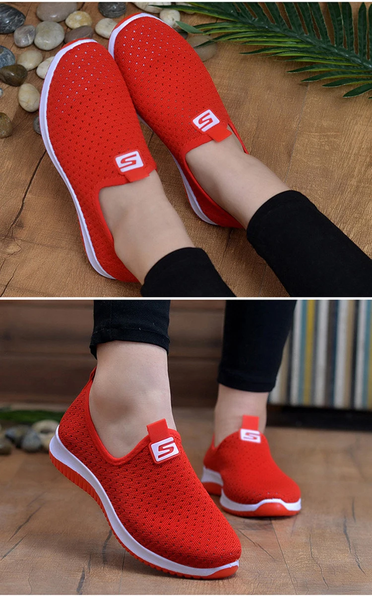 Women's Sneakers Breathable Mesh Wedges Summer Shoes For Women Walking ...