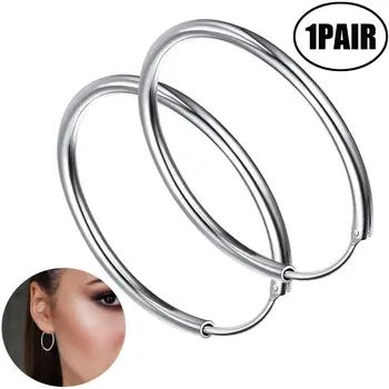 

Lvcky 925 Sterling Silver Hoops Diamond Cut Round Circle Lightweight Hoop Earrings Gifts for Women Girl