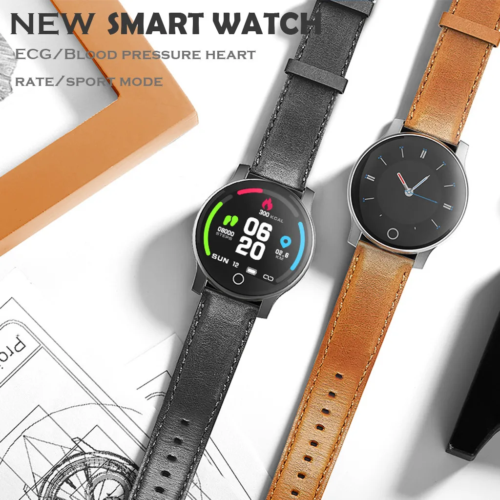 

PPG ECG Smart Watch Monitor Blood Pressure Heart Rate Smartwatch Bluetooth 5.0 For Ios For Android 3 Colours #20