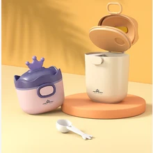 Caja portátil de gran capacidad para leche en polvo, dispensador de fórmula libre de BPA, contenedor de almacenamiento de alimentos para bebés, aperitivos