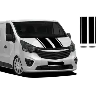

Stripes Bonnet Stickers Decals for Vauxhall Vivaro Camper Motorhome SWB LWB MK2