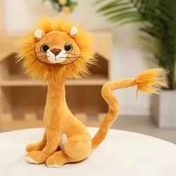 Oreiller poupées animaux de la Jungle 35CM, jouet en peluche au poignet créatif pour enfants, cadeau de noël, confort pour bébé 
