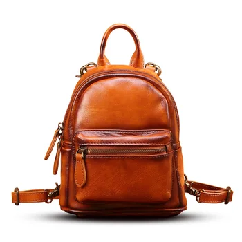 

YILUNXI Fashion female backpacks Ladies mini school bags Elegant women's Bag pack Cowhide woman bags High quality woman packsack