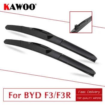 

KAWOO For BYD F3 F3R 24" 16",2005 2006 2007 Car Accessories Clean The Windshield Wiper Blades Natural Rubber Fit U Hook Type Arm