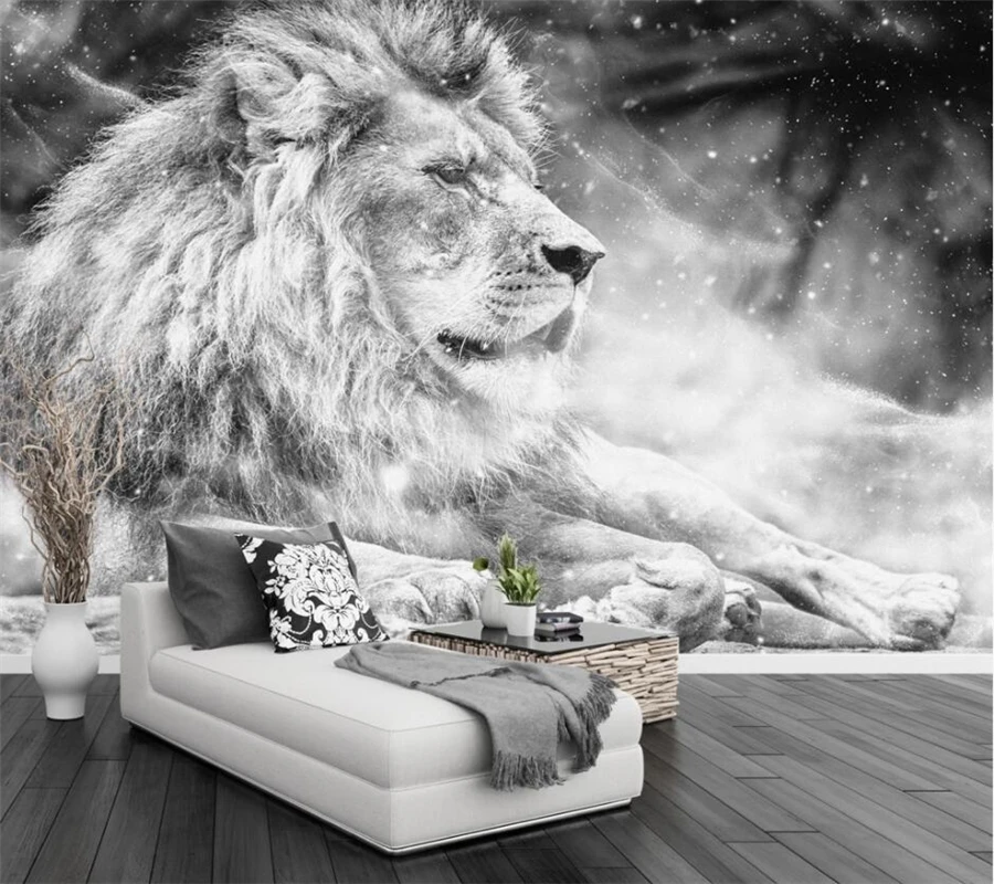 Papel De Parede Foto Personalizada 3d Estereoscópico Tigre Grande Parede  Pintura De Parede Sala De Estar Sala De Fundo Mural Imagem - Papéis De  Parede - AliExpress