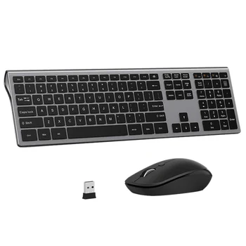 

Thin 2.4G Wireless Keyboard for Laptop Desktop Scissors Switch Keyboard for Windows Mac OS Full Size 109 Keys Keyboard