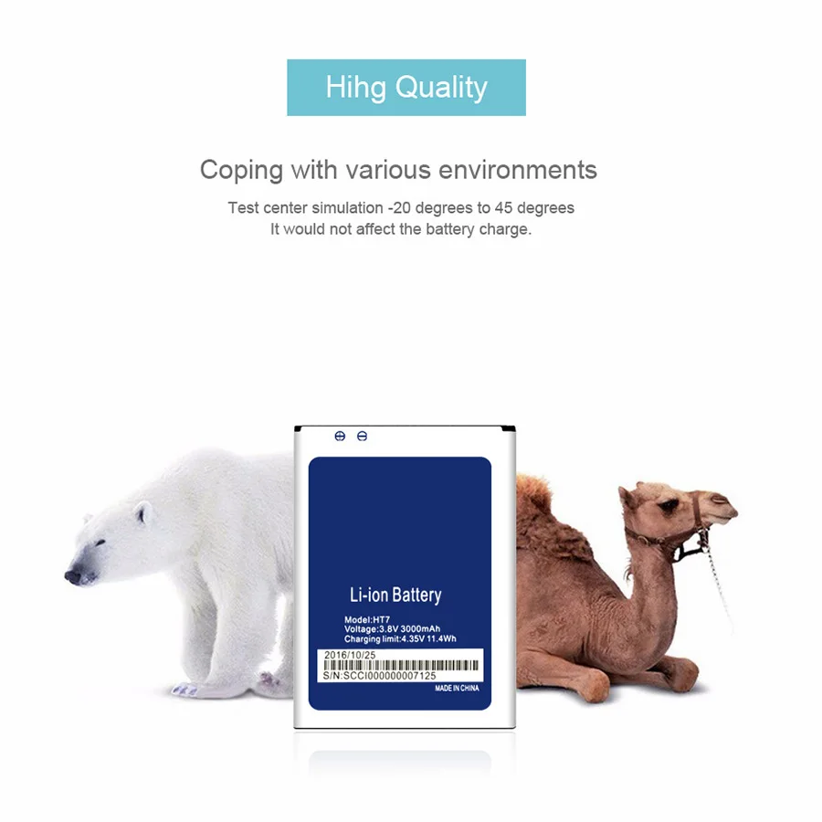 PINZHENG New 100 Original Mobile Phone Battery For Homtom HT7 HT7 Pro Real 3000mAh High Quality 1 PINZHENG New 100 Original Mobile Phone Battery For Homtom HT7 HT7 Pro Real 3000mAh High Quality 4