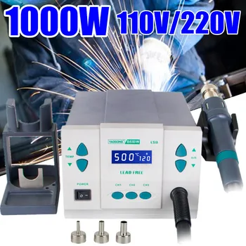 

Original 1000W220/110V 861DW Heat Gun Lead Free Hot Air Soldering Station Microcomputer Temperature Rework Station+7nozzle