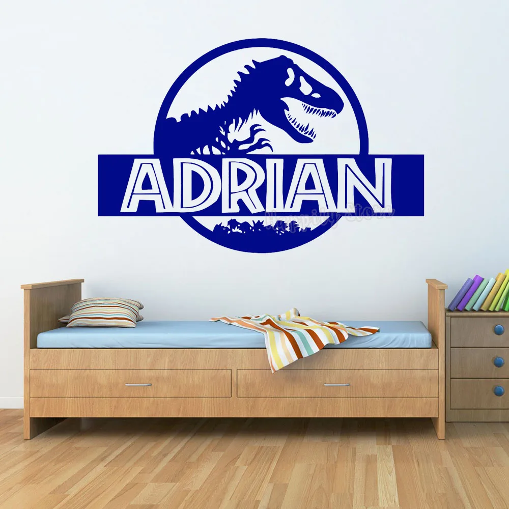 10PCS Dinosaurs Jurassic World DIY Mirror Sticker Kids Home Bedroom Decor AU