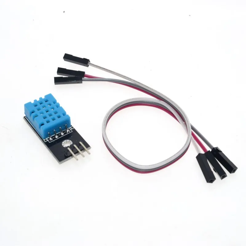 1 шт. DHT11 DHT 11 цифровой датчик температуры и влажности с кабелем для Arduino|Интегральные схемы| | АлиЭкспресс